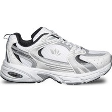 Onlo Ayakkabı FL.397 Beyaz Bağlı Yüksek Kalın Taban Kadın Yürüyüş Ayakkabı