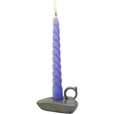 Alesta Home Gri Seramik Kalp Mumluk 9x5cm