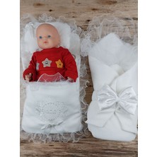 Sylar Yenidoğan Bal Peteği Taç Nakışlı Kundaklı Trilüks 3lü Alt Açma Seti