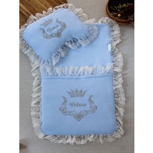 Sylar Yenidoğan Sahra Taç Nakışlı Trilüks 2li Alt Açma Seti