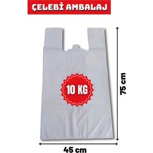 Çelebi Ambalaj Kurban Poşeti 10 kg - Kalın Et Taşıma Poşeti 45X75 cm