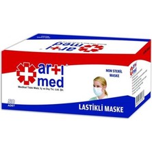 Artımed Artimed 3  Katlı Hava Geçiren Maske 50'li 1 Kutu