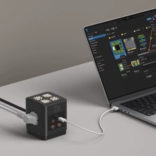 Matechno 3lü Akım Korumalı Priz Gece Lambalı 25W 2xusb 2xtype-C Çıkış Yüksek Gerilim Koruma Priz Çoğaltıcı