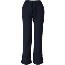 Trender Kanvas Lacivert Kadın Pantolon 5504