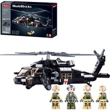 Black Hawk Helikopter Yapı Bloğu Seti 692 Parça