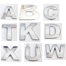 5 Adet Villa Tipi Krom 9 cm Harf - Talebinizi Mutlaka Iletiniz