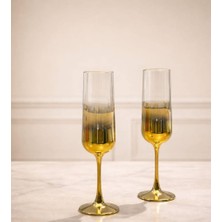 Rova Tr Nova Serisi 6'lı Cam Titanyum Kaplama Lüks Ayaklı Modern Kadeh Set - Şık Kadehleri