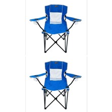 Kılıçaslan Camp Madfox 2'li Harbor Katlanır Kamp Sandalyesi Mavi