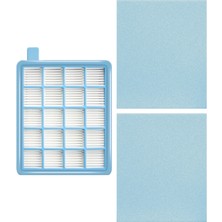 BLC Filtre Philips Powerpro Compact Serisi Elektrikli Süpürgeler ile Uyumlu Filtre Seti | 1x Hepa Filtre - 2x Sünger Filtre