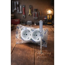 Shopping Area Ikili Priz Çoklayıcı + Kontrol Kalemi Seti