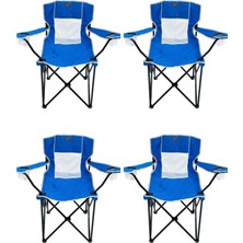Kılıçaslan Camp Madfox 4'lü Harbor Katlanır Kamp Sandalyesi Mavi