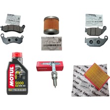 Cf Moto Nk 250 Bakım Seti - Orijinal Filtre Buji Balata Takımı + Motul 5000 Yağ