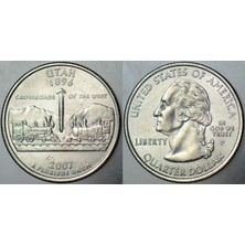 Banknoting Amerika Çeyrek Dolar 2007 P Eyaletler Serisi-Utah.