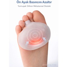 Shopping Area Adiva Silikon Metatarsal Ped – Ön Ayak Basınç Azaltıcı Parmak Halkalı Ayak Destek Pedi (2’li)