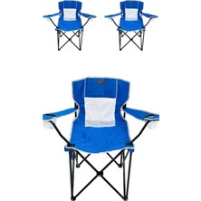 Kılıçaslan Camp Madfox 3'lü  Harbor Katlanır Kamp Sandalyesi Mavi