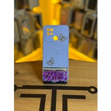 Avcı Teknoloji Market Redmi 10C Uyumlu Kelebek Figürlü Simli Parlak Telefon Kılıfı