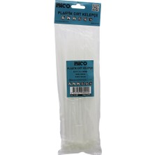 E-Bulurum 100PCS Beyaz   3.6X250MM  Plastik Cırt Kelepçe (5067)