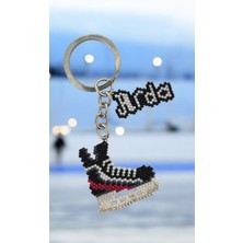 Seard Miyuki Boncuk El Yapımı Buz Pateni ve Isim Anahtarlık/çanta Süsü Kişiye Özel 2