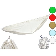 E-Bulurum Gabardin Dokuma Renkli Pamuk Kumaş Kamp Hamak 135X260CM200KG.TAŞIMA6MT Ipfile Çantalı (5067)