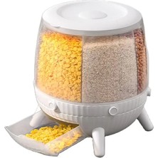 E-Bulurum 6 Bölmeli 360 Derece Dönebilen 6 Lt Bakliyat Organizeri (5067)