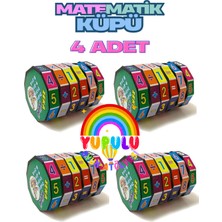 Yupulu Matematik Zeka Küpü 4 Adet - Toplama, Çıkarma, Bölme, Çarpma Eğitici Hediye Paketi Karne Hediyesi