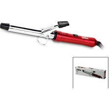 E-Bulurum Kırmızı Saç Maşası - Şekillendirici Ptc Isıtıcı - 200 Derece Sıcaklık 360 Derece Dönebilen Kablo 30W SHD-7032 (5067)