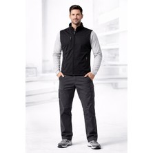 Önlemiş Önlem Iş | Erkek Softshell Yelek – Siyah Suya Dayanıklı Fermuarlı Cepli Outdoor & Iş Yeleği
