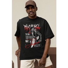 Sevbano Tasarım Michael Jackson Efsane Şarkıcı Baskılı Unisex Oversize Tişört