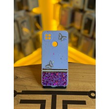 Avcı Teknoloji Market Redmi 9c Uyumlu Kelebek Figürlü Simli Parlak Telefon Kılıfı