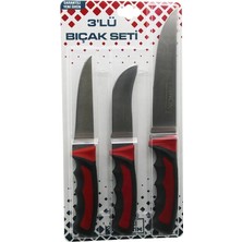 Flamex 3pcs Kurban Bıçak Seti R-032K--R-320Y--R-0403 Kemik Sıyırma - Deri Soyma=yüzme - Kurban Bıçak
