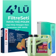 Bosch Ford Ranger 3.2 Dizel Filtre Bakım Seti Liqui Moly Motor Yağlı (2012-2019) 4 Lü