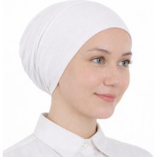 Mim Eşarp ve Şal Bağlamalı Kaymaz Penye Bone