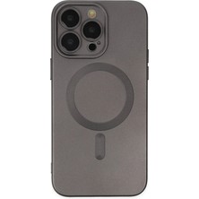  iPhone 13 Pro Kılıf Moshi Lens Magneticsafe Silikon - Füme Nemere