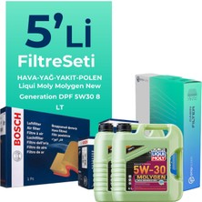 Bosch Mercedes E280 Dizel Filtre Bakım Seti Liqui Moly Motor Yağlı (2003-2008) 5 Li