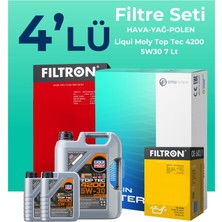 Filtron Mercedes E250 Benzin Filtre Bakım Seti Liqui Moly Motor Yağlı (2013-2015) 4 Lü