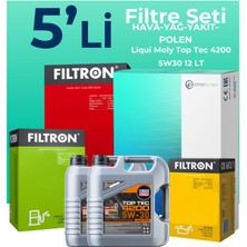 Filtron Mercedes Sprinter 516 Dizel Filtre Bakım Seti Liqui Moly Motor Yağlı (2011-2022) 5 Li