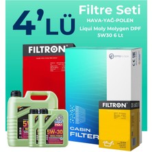 Filtron Volvo S80 2.4 Dizel Filtre Bakım Seti Liqui Moly Motor Yağlı (2007-2011) 4 Lü