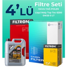 Filtron Seat Tarraco 1.5 Tsi Filtre Bakım Seti Liqui Moly Motor Yağlı (2019-2023) 4 Lü