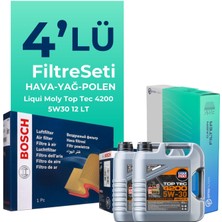 Bosch Mercedes Sprinter 313 Dizel Filtre Bakım Seti Liqui Moly Motor Yağlı (2011-2016) 4 Lü