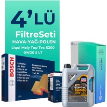 Bosch Cupra Formentor 1.5 Benzinli Filtre Bakım Seti Liqui Moly Motor Yağlı (2021-2024) 4 Lü