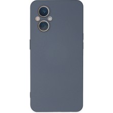  Oppo Reno 7 Lite Kılıf Nano Içi Kadife Silikon - Gri Nemere