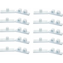 Starseven 10 Adet Plastik Beyaz Sineklik Çıtçıtı – Dayanıklı Pratik Sineklik Sabitleme Aparatı