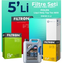 Filtron Opel Insignia 1.5 Dizel Filtre Bakım Seti Liqui Moly Motor Yağlı (2018-2023) 5 Li