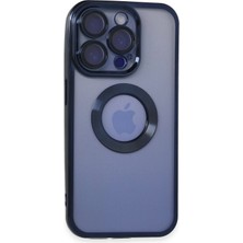  iPhone 15 Pro Max Kılıf Slot Silikon - Lacivert Nemere