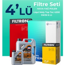 Filtron Mercedes GLA200 Benzin Filtre Bakım Seti Liqui Moly Motor Yağlı (2013-2019) 4 Lü