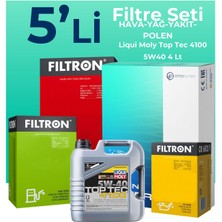 Filtron Fiat Idea 1.3 Dizel Filtre Bakım Seti Liqui Moly Motor Yağlı (2004-2010) 5 Li