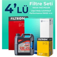 Filtron Ford Mondeo 1.5 Benzin Filtre Bakım Seti Liqui Moly Motor Yağlı (2015-2021) 4 Lü