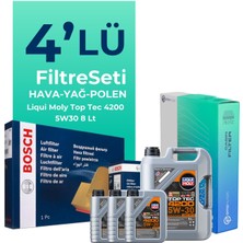 Bosch Bmw X5 3.0 Dizel Filtre Bakım Seti Liqui Moly Motor Yağlı (2007-2011) 4 Lü