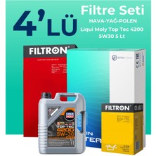 Filtron Skoda Roomster 1.6 Dizel Filtre Bakım Seti Liqui Moly Motor Yağlı (2010-2015) 4 Lü
