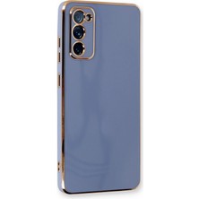 Samsung Galaxy S20 Fe Kılıf Volet Silikon - Mavi Nemere